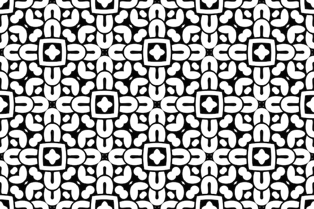 Intricate Black and White Geometric Pattern Composition | Jiffy Designs
