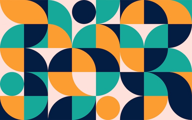 Vibrant Geometric Shapes in Warm and Cool Tones | Jiffy Designs