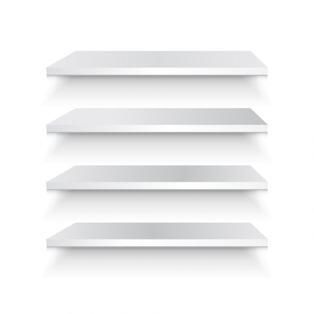 Sleek White Shelves with Minimalist Design and Subtle Textures | Jiffy ...