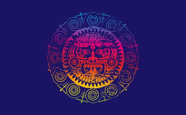 Vibrant Tribal Mask Design with Intricate Patterns | Jiffy Designs