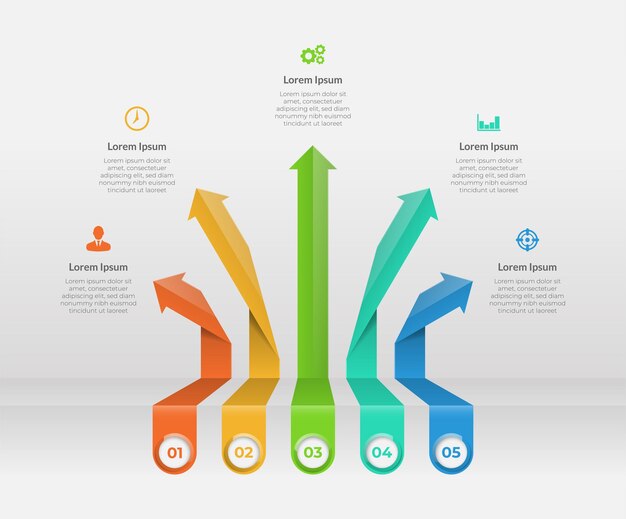 Vibrant Directional Arrows Showcasing Growth and Progress | Jiffy Designs