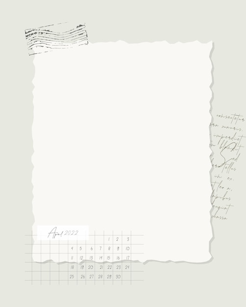 Handwritten notes and torn edges on a minimalist background | Jiffy Designs