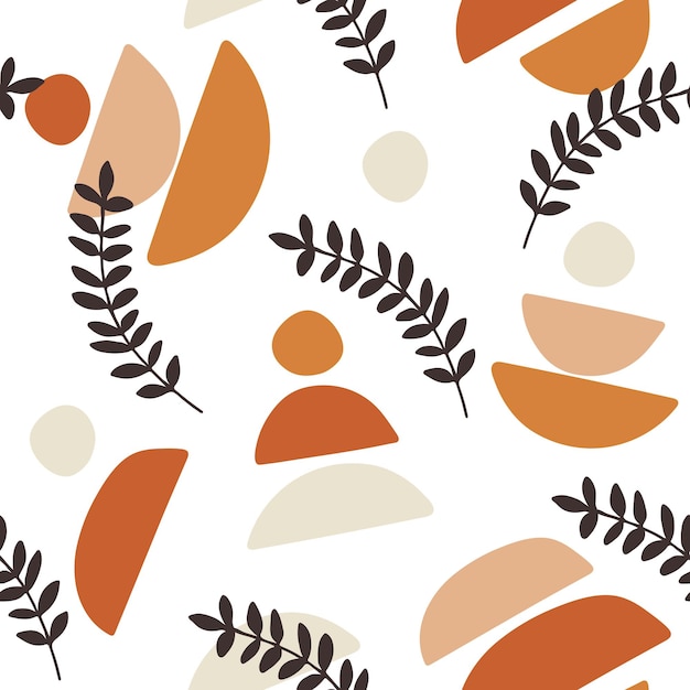Vibrant Botanical Shapes in Earthy Tones and Textures | Jiffy Designs
