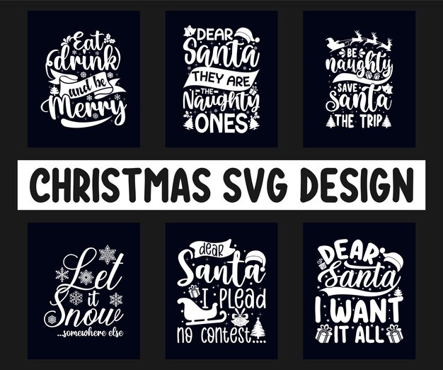 Festive Christmas Lettering Designs with Whimsical Illustrations ...