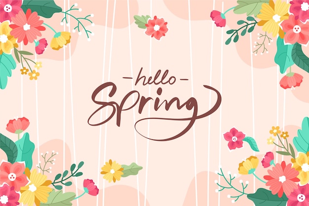 Vibrant Spring Floral Design with Handwritten Greeting | Jiffy Designs