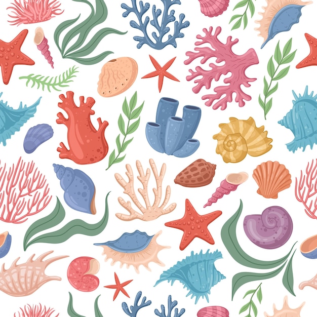 Vibrant Underwater Wonderland: A Captivating Marine Life Pattern ...