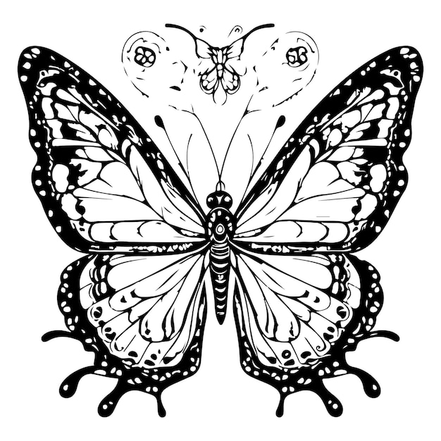 Intricate Monarch Butterfly with Detailed Patterns | Jiffy Designs