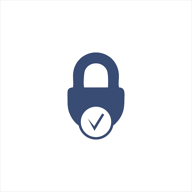 Secure and Verified Lock Icon with Checkmark Symbol | Jiffy Designs