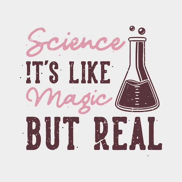 Captivating Science-Inspired Typography with Beaker Illustration ...