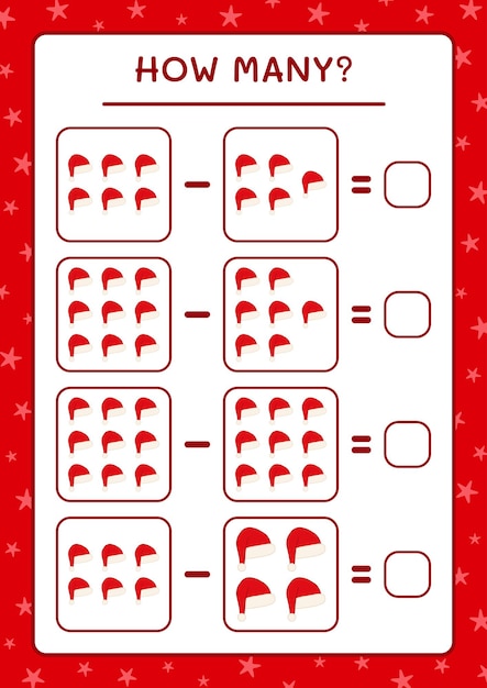 Counting Santa's Hats: A Fun Holiday Math Activity | Jiffy Designs