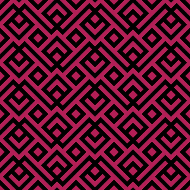 Seamless Geometric Pattern with Interlocking Squares and Diamonds ...