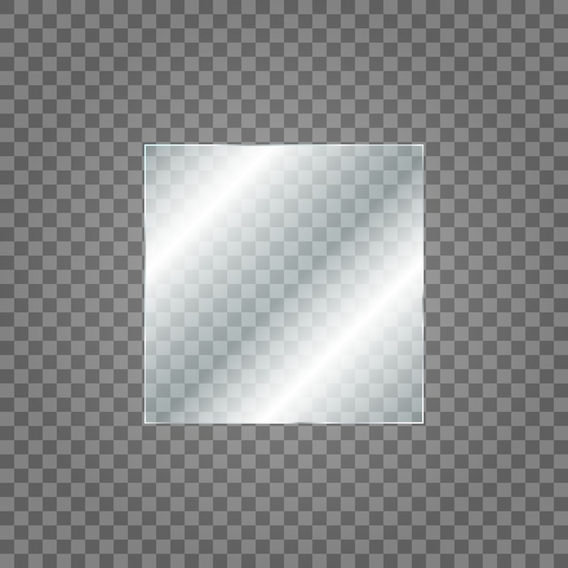 Transparent Glass Pane on Checkered Background | Jiffy Designs
