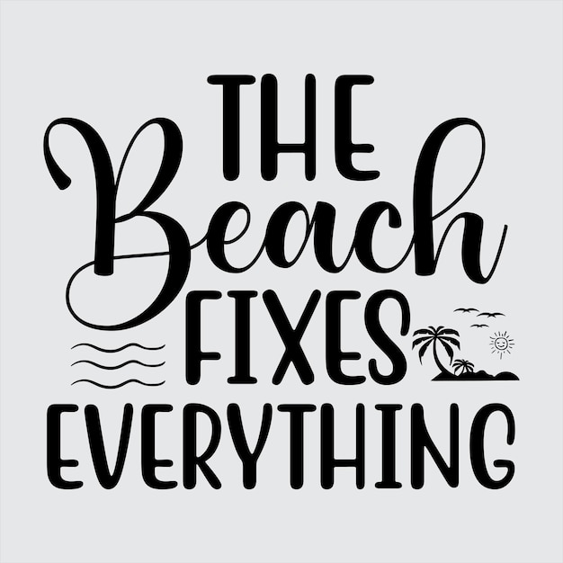 Stylish Beach-Inspired Typography Design | Jiffy Designs
