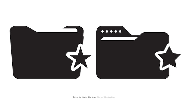 Minimalist Folder Icons with Stylish Star Accents | Jiffy Designs