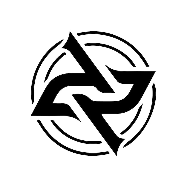 Striking Geometric Symbol with Overlapping Triangular Shapes | Jiffy ...