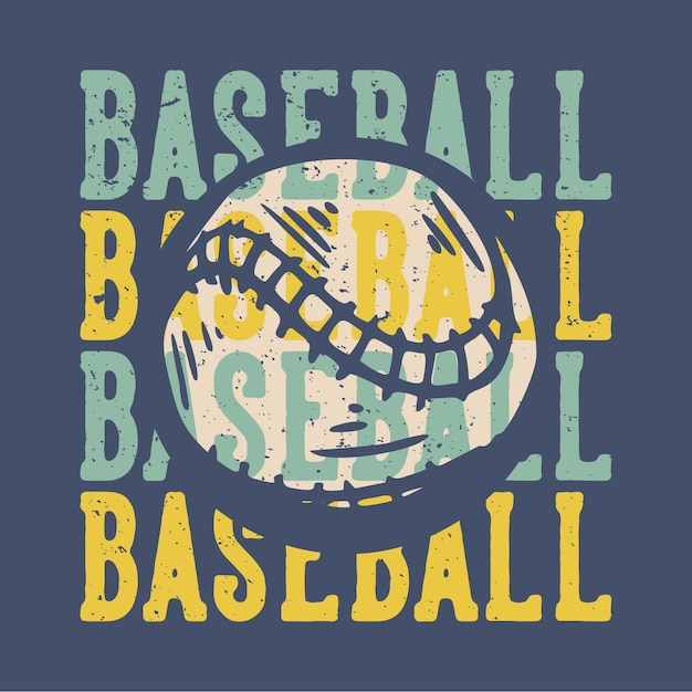 Vintage-Inspired Baseball Graphic with Retro Typography | Jiffy Designs