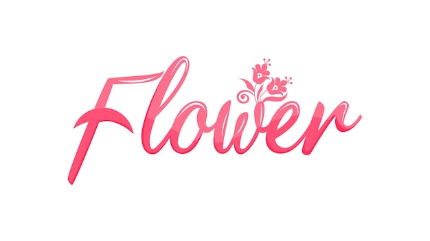 Elegant Pink Floral Lettering Design | Jiffy Designs