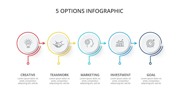 Vibrant 5-Step Infographic with Iconic Illustrations and Text | Jiffy ...