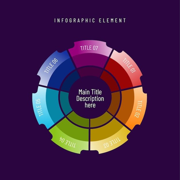 Vibrant Circular Infographic with Colorful Segments and Text | Jiffy ...
