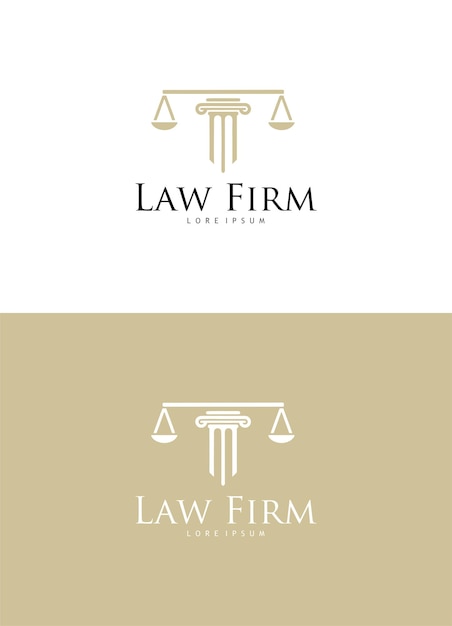 Elegant Scales of Justice Law Firm Logo Design | Jiffy Designs