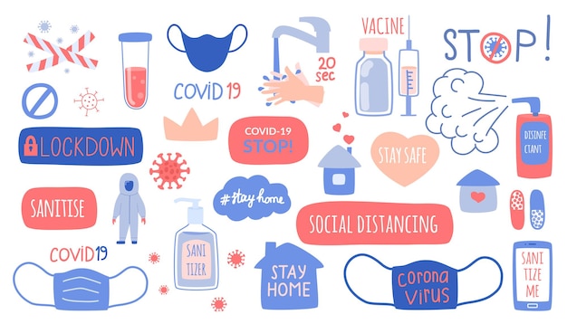 Comprehensive Collection of COVID-19 Themed Visual Elements | Jiffy Designs