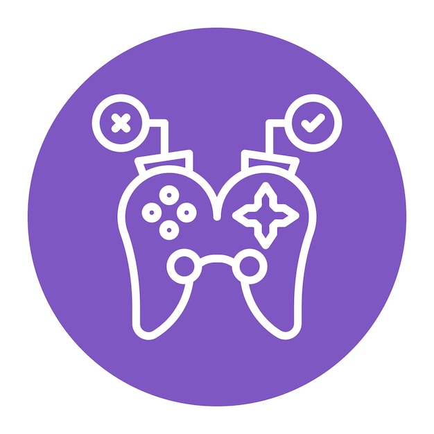 Vibrant Gaming Controller Icon on Bold Purple Background | Jiffy Designs