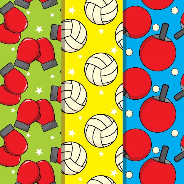 Vibrant Sports Motifs in Playful Patterns | Jiffy Designs