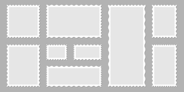 Assorted Postage Stamp Frames with Decorative Perforated Edges | Jiffy ...