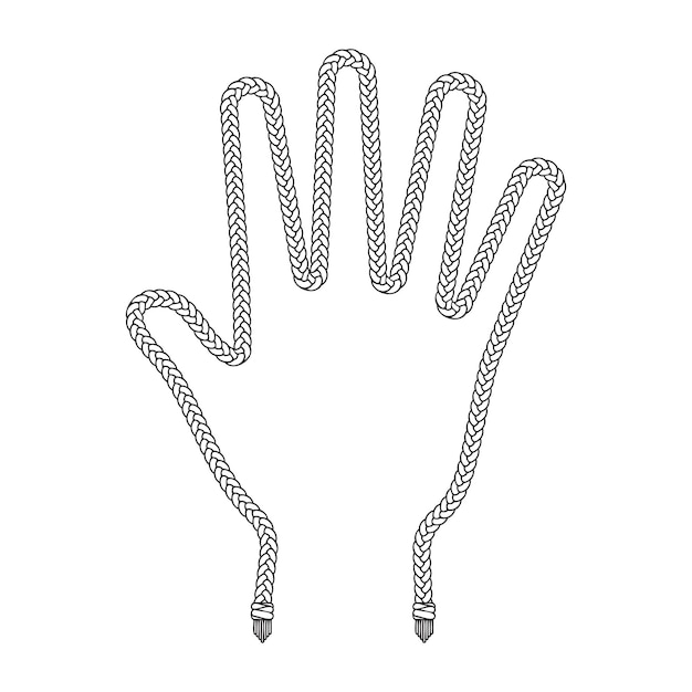Intricate Rope Pattern Hand Illustration | Jiffy Designs