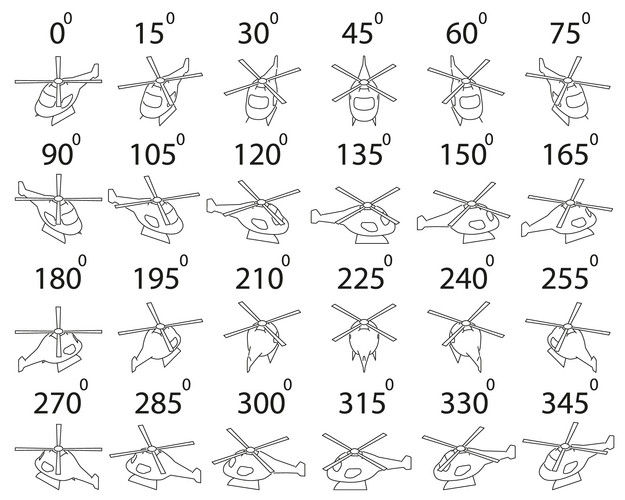 Rotation Of The Helicopter Parked By 15 Degrees For Animation. | Jiffy ...