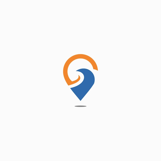 Stylized Wave and Compass Point Symbol Icon | Jiffy Designs