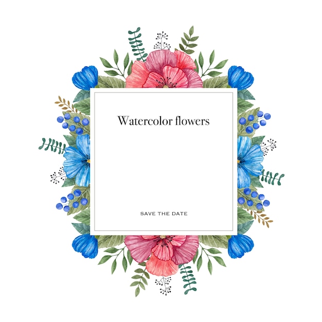 Vibrant Watercolor Floral Wreath with Handwritten Text | Jiffy Designs