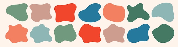Vibrant Organic Shapes in Earthy Tones - Abstract Art | Jiffy Designs