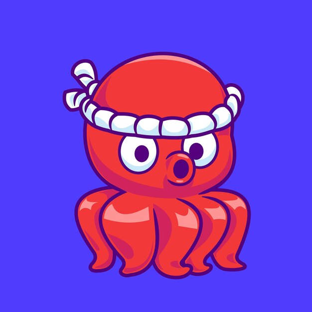 Vibrant Octopus Icon with Playful Expression | Jiffy Designs