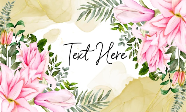Vibrant Floral Frame with Customizable Text | Jiffy Designs