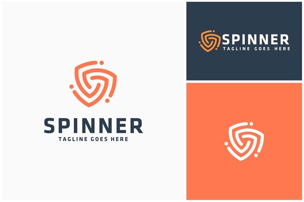 Vibrant Spinner Logo with Sleek Typographic Design | Jiffy Designs