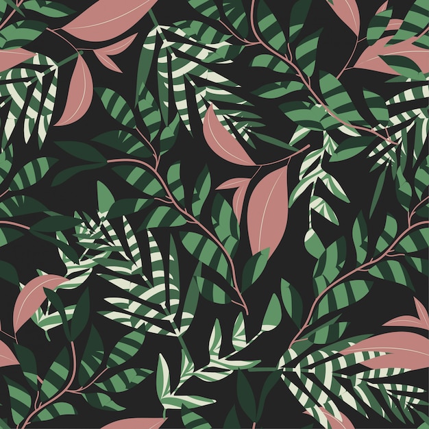 Vibrant Tropical Foliage in Lush Botanical Pattern | Jiffy Designs
