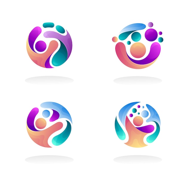Vibrant Multicolored Abstract Shapes Collection | Jiffy Designs