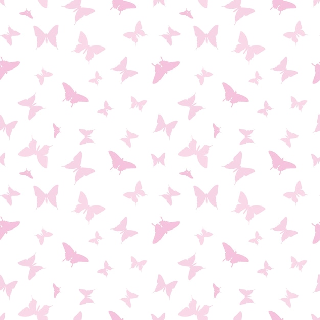 Delicate Butterfly Pattern in Soft Pink | Jiffy Designs