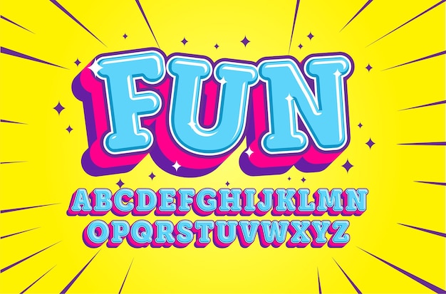Vibrant Retro Fun with Playful Lettering and Radiant Rays | Jiffy Designs