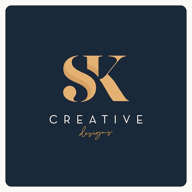 Elegant Monogram with Stylized Lettering and Gold Accents | Jiffy Designs