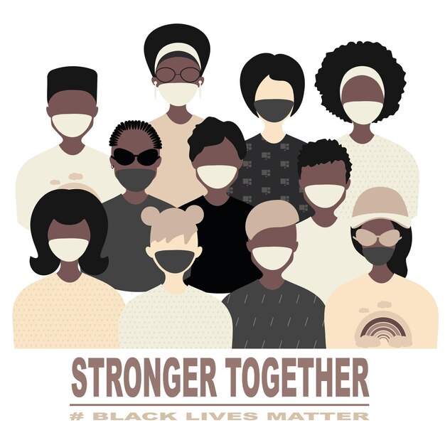 Diverse Community United in Solidarity for Black Lives | Jiffy Designs