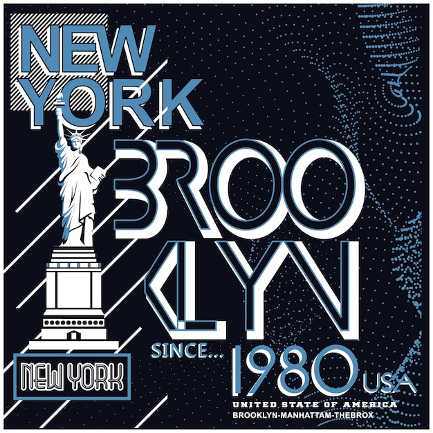 Iconic New York City Skyline and Typography Artwork | Jiffy Designs