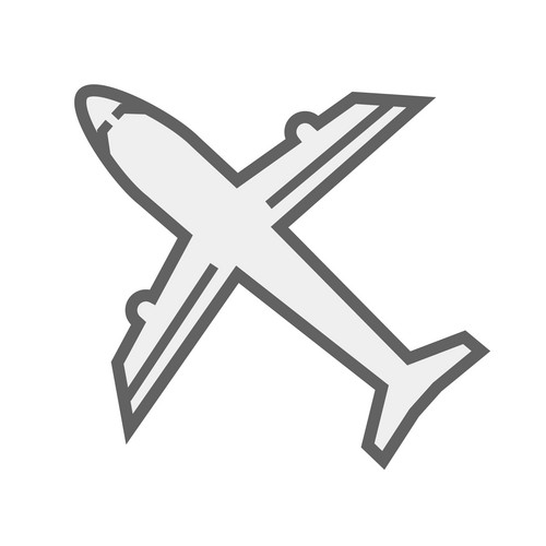 Airplane Vector Icon. Aircraft And Travel. Editable Vector. | Jiffy Designs