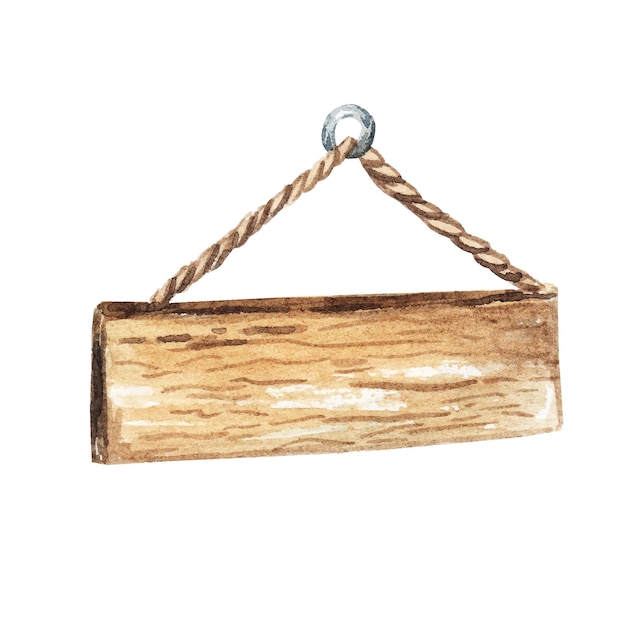 Rustic Wooden Sign Hanging from Twisted Rope | Jiffy Designs