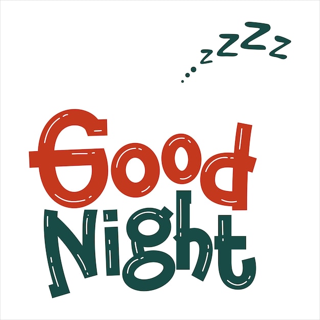Whimsical Lettering Depicting a Peaceful Good Night Scene | Jiffy Designs