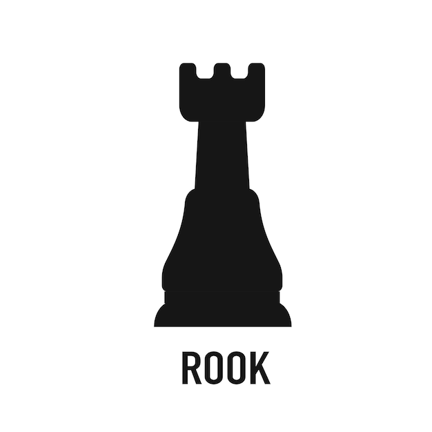 Striking Rook Chess Piece Silhouette | Jiffy Designs
