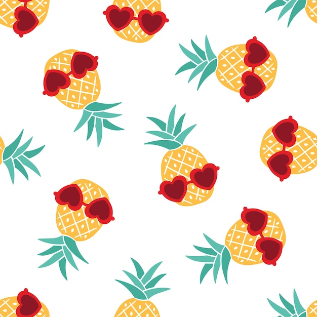 Vibrant Pineapple and Pomegranate Pattern | Jiffy Designs