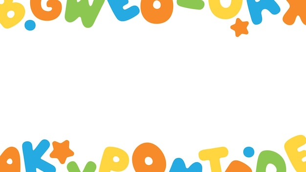 Colorful Playful Alphabet Letters and Stars Background | Jiffy Designs