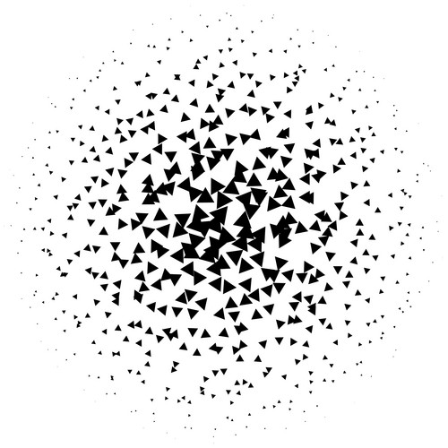 Halftone Element. Abstract Geometric Graphic With Half-Tone Pattern ...
